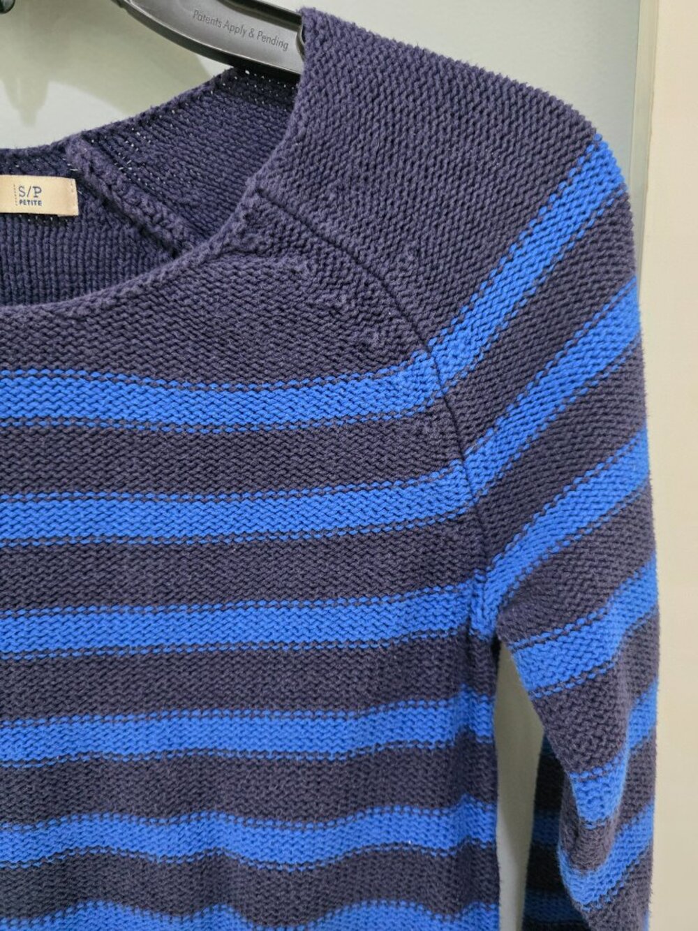 Old Navy Striped‎ Sweater – Women’s Small Blue & Navy Long Sleeve Pullover - Picture 2 of 10